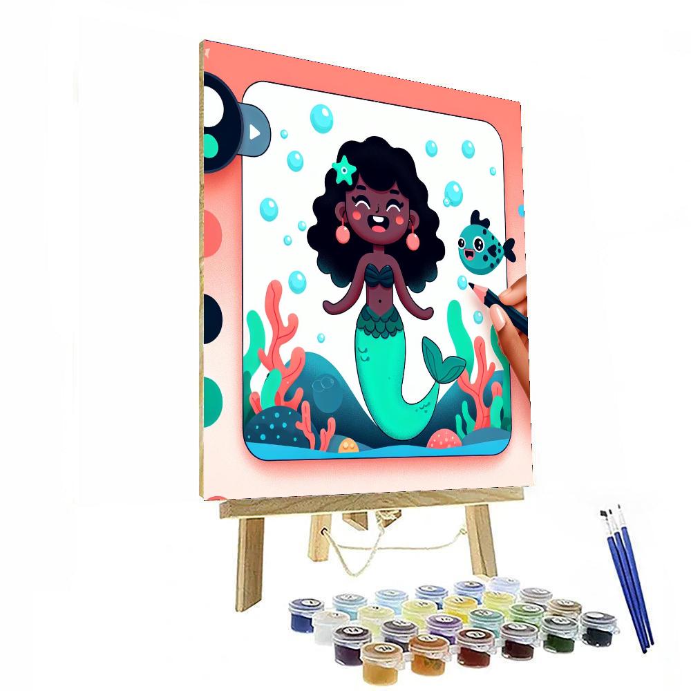 Underwater Adventure With Mermaids Paint By Numbers Kits