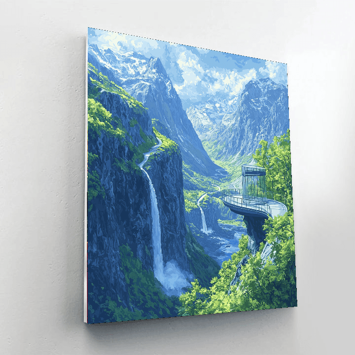 Trollstigen - Rauma Number Painting