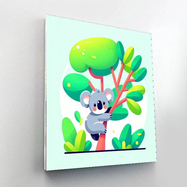 Koala's Leafy Adventure Numbered Painting Kits