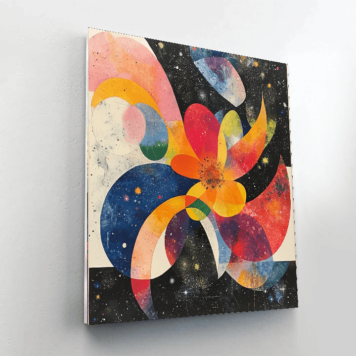Joan Miró Inspired Cosmic Floral Dance  Paint By Numbers Art