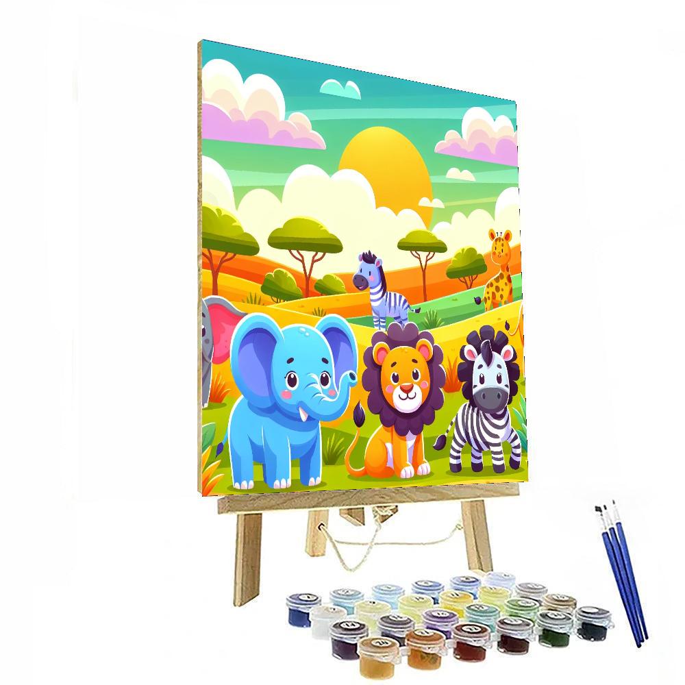 Safari Adventure Excursion Number Painting