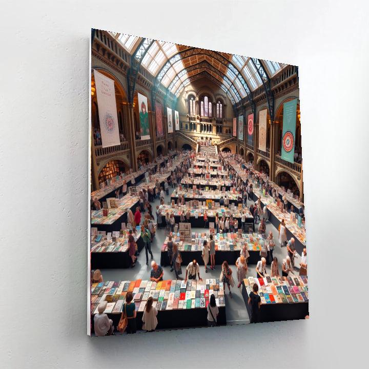 Kuwait International Book Fair Number Painting