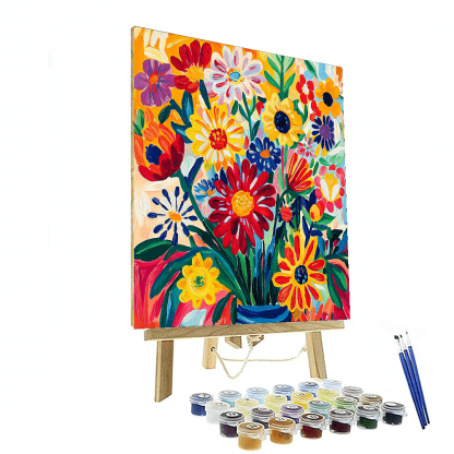 Henri Matisse Inspired Radiant Flora  Paint By Color