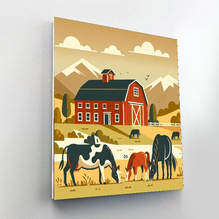 Rustic Ranch Numbered Painting Kits