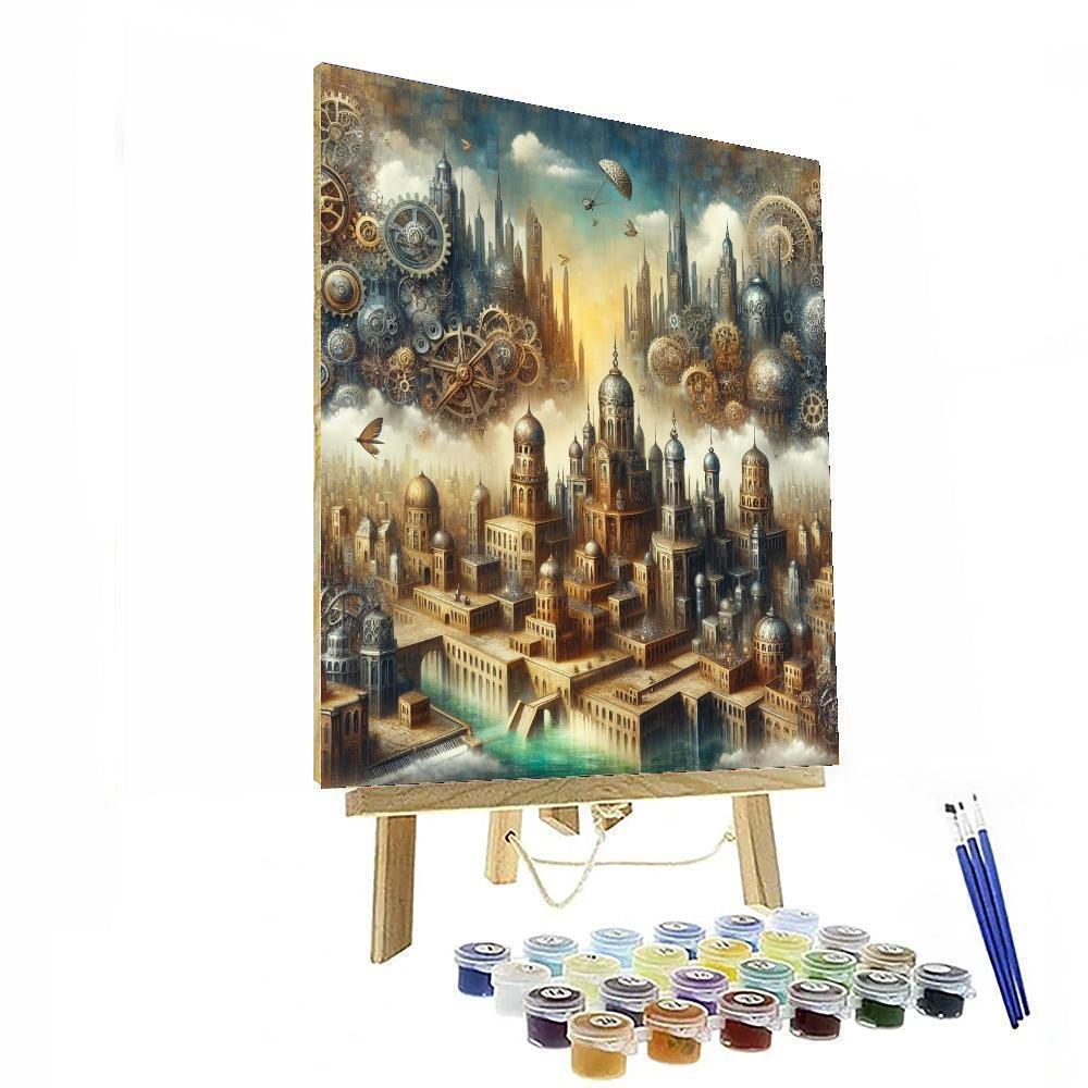 Fantasy Steampunk City - DIY Painting By Numbers Kit – Artistry Rack