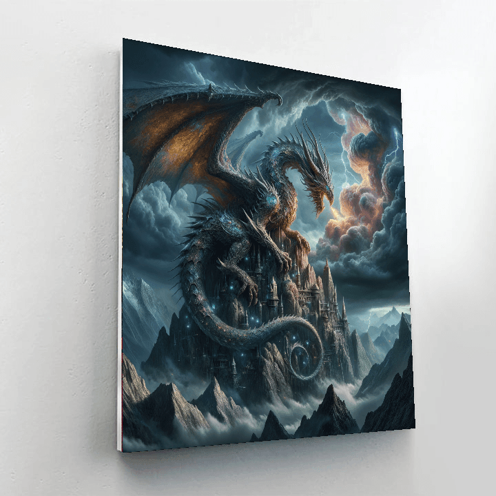 Mystical Dragon's Roost Paint By Numbers