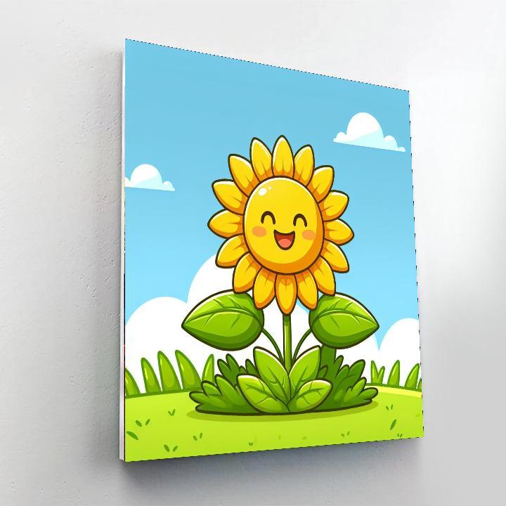 Joyful Sunflower Paint By Number