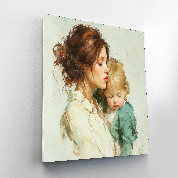 Warmth Of A Mother's Touch Numbered Painting Kits