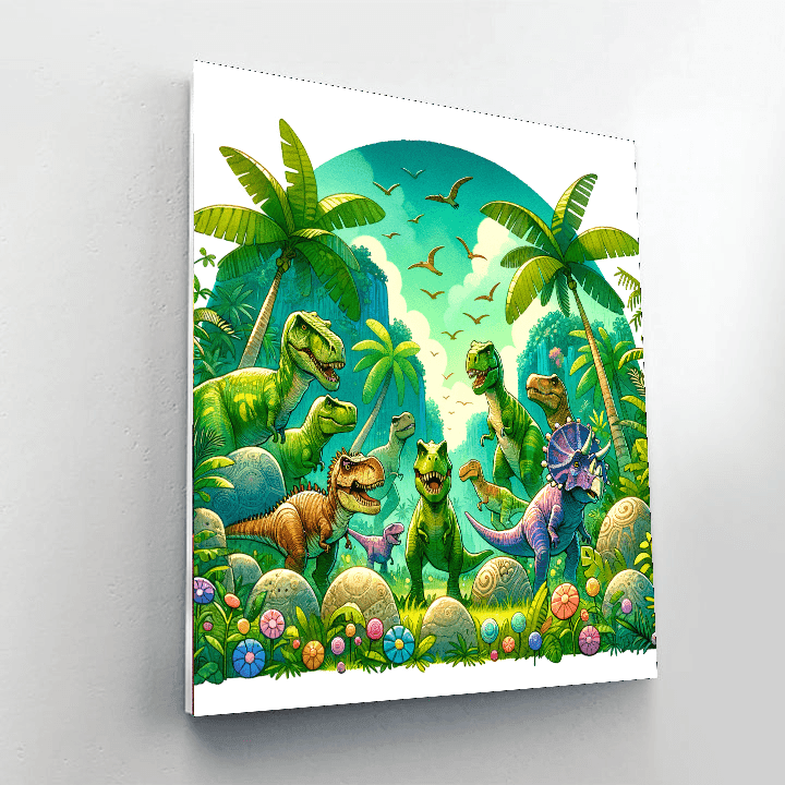 Adventure Dino Discovery Painting Number Kit