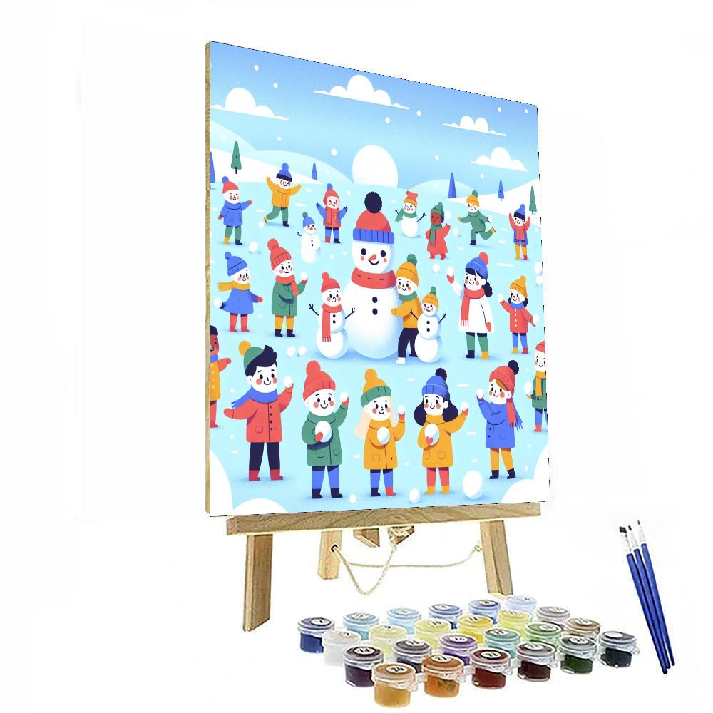 Jolly Snowy Adventures Numbered Painting Kits