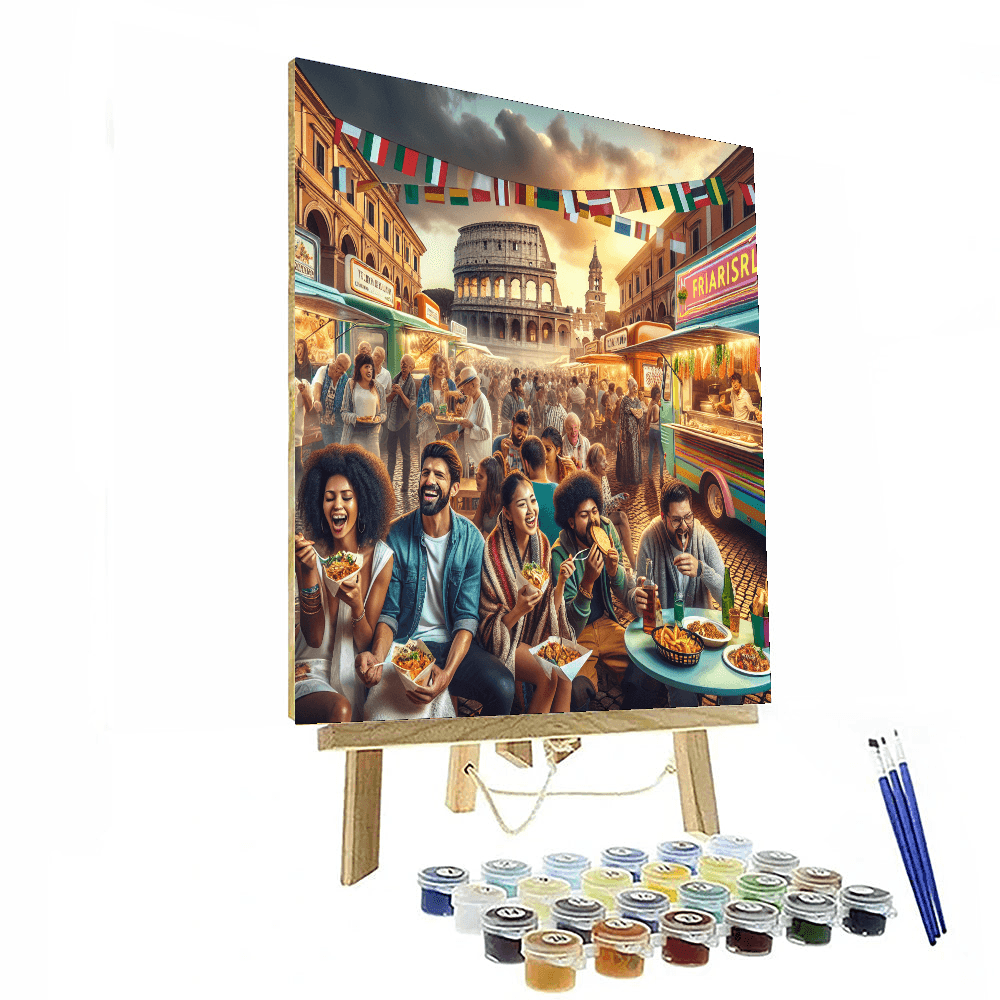 International Festival Of Street Food - Rome, Italy DIY Paint By Numbers