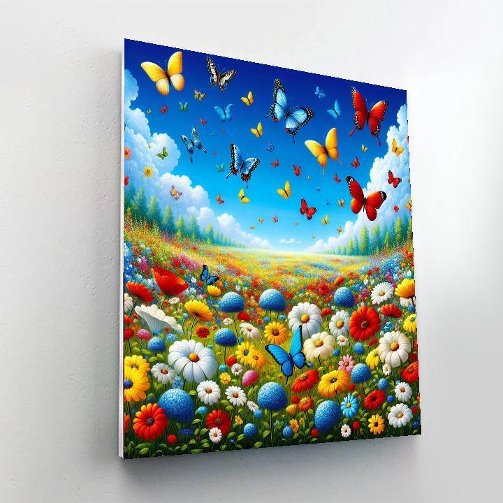 Charming Summer Meadow DIY Paint By Numbers