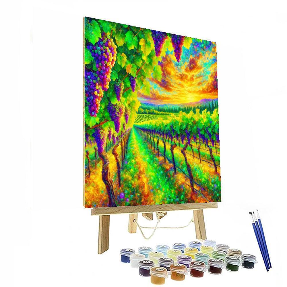 Sublime Summer Vineyard Paint By Color