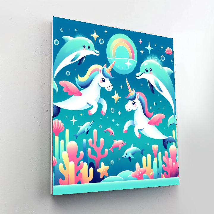 Undersea Unicorns Adventure Numbered Painting Kits