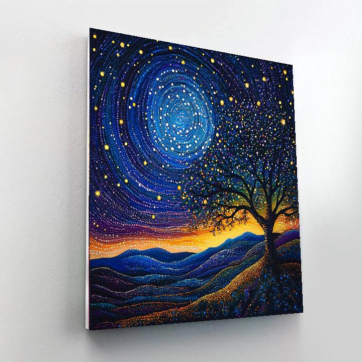 Georges Seurat Inspired Celestial Harmonies  Numbered Painting Kits