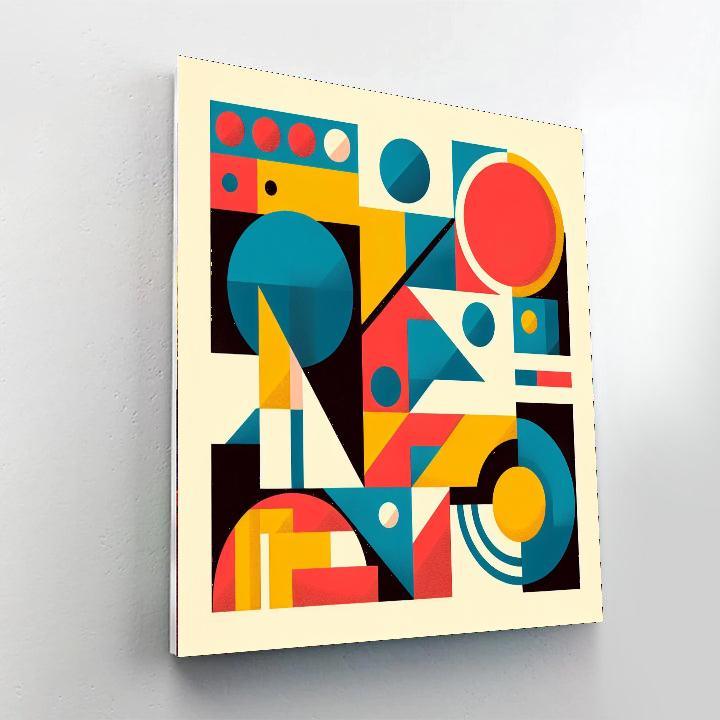 Modern Geometric Masterpiece Paint By Numbers