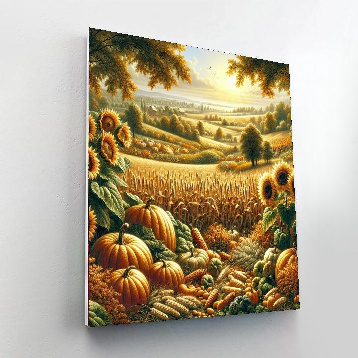 Golden Harvest Bounty Paint By Numbers