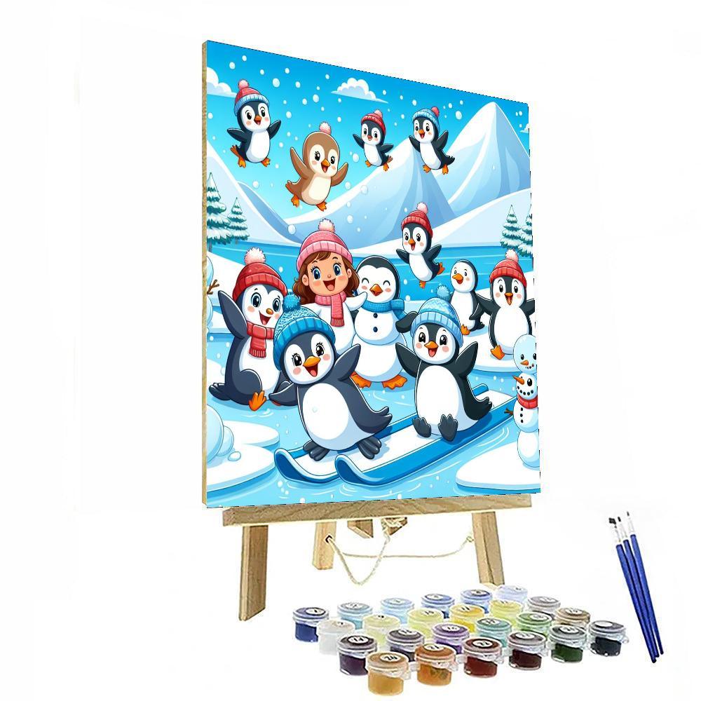 Adventure On The Ice Painting Number Kit