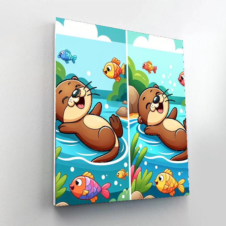 Adventurous Otter Numbered Painting Kits