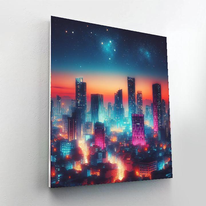 Captivating City Skyline Paint By Number