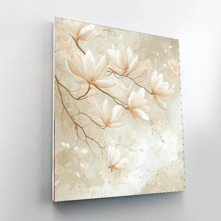 Leonardo Da Vinci Inspired Petal Whisper  Paint By Numbers Art