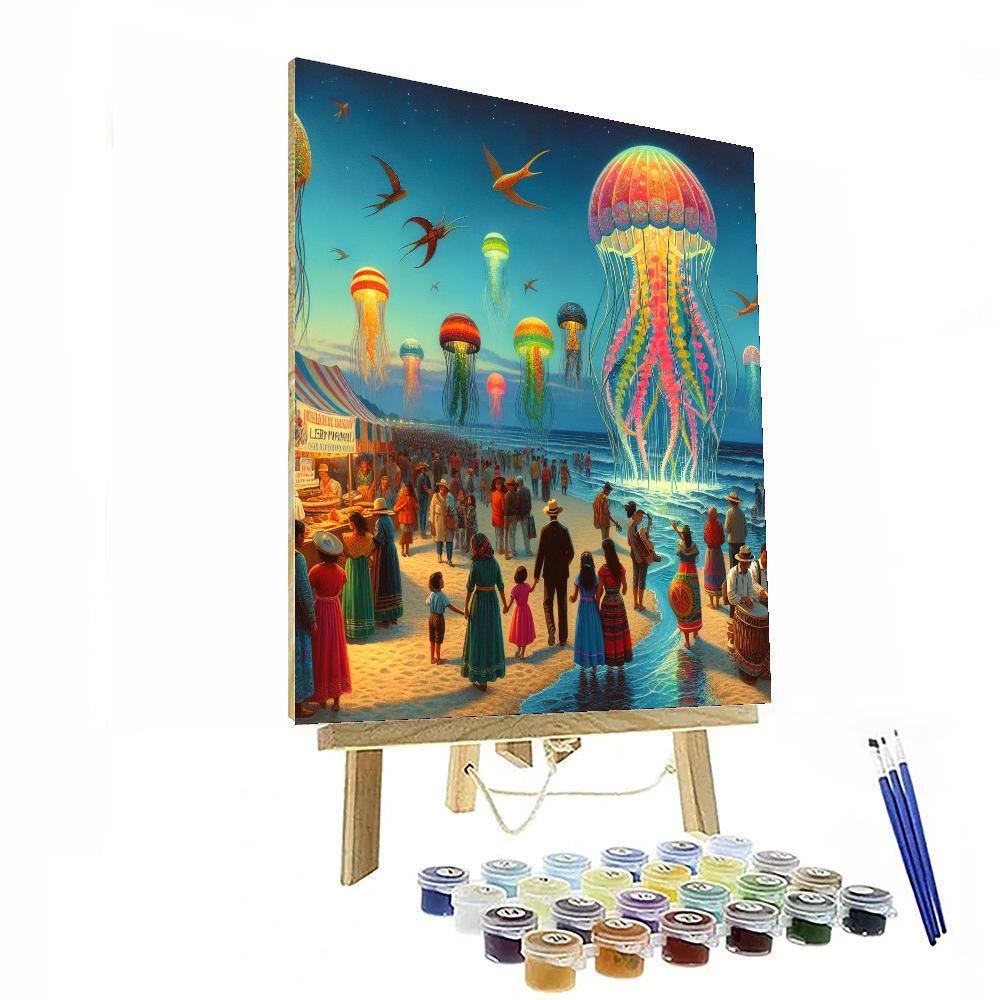 Jellyfish Festival - Portugal Paint By Numbers