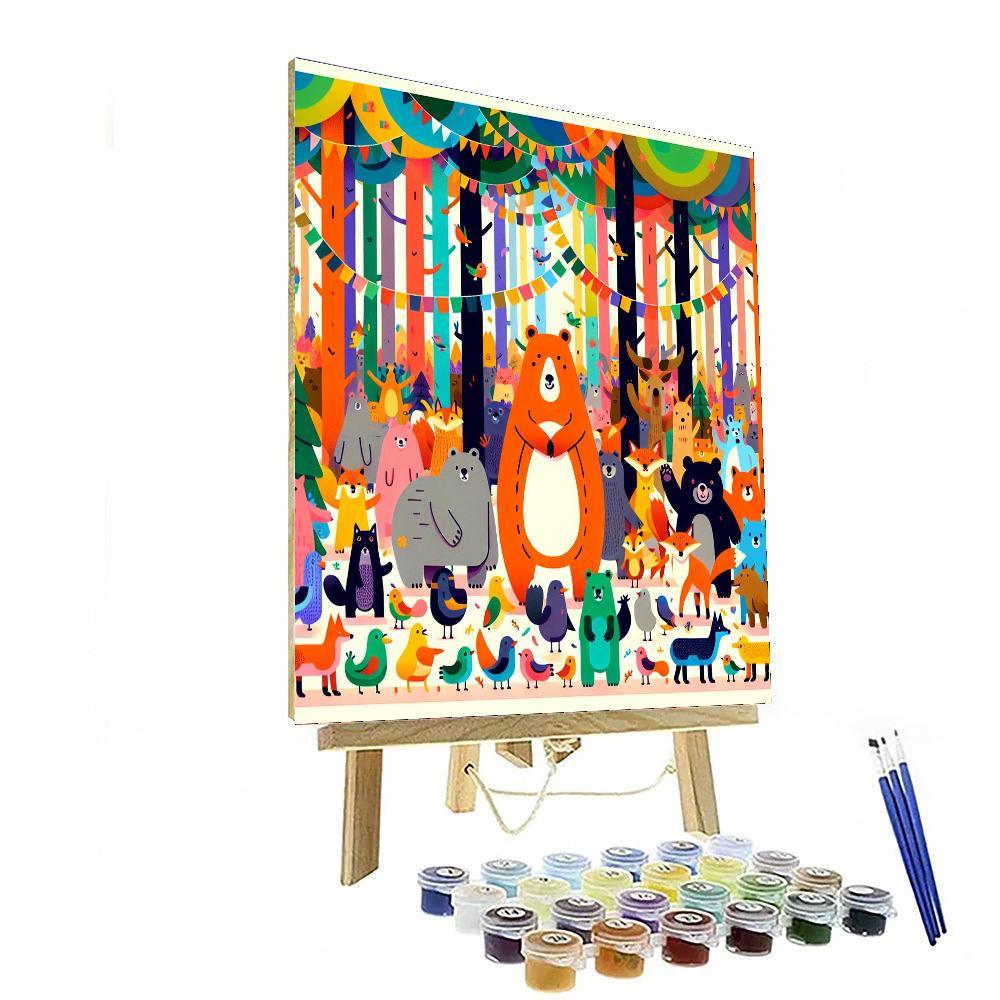Funky Forest Fiesta Paint By Numbers Kits