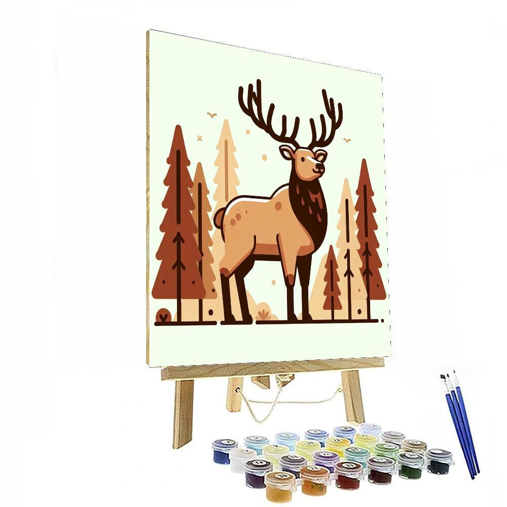 Ebullient Elk Paint By Numbers Kits