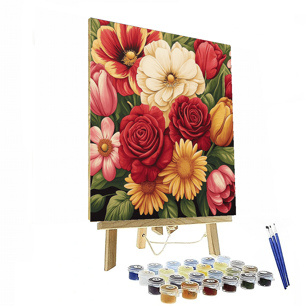 O'Keeffe Inspired Radiant Blooms - DIY Painting By Numbers Kit
