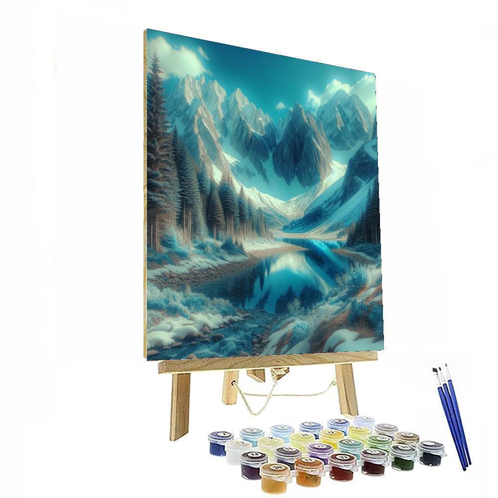Peaceful Alpine Serenity Paint By Number