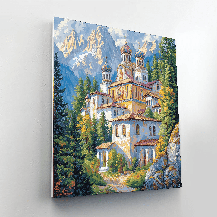 Rila Monastery DIY Paint By Numbers