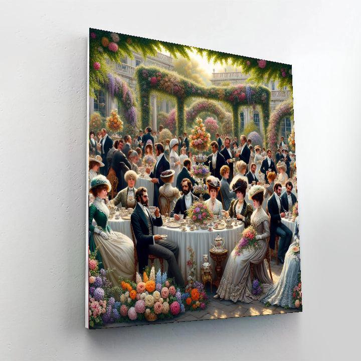 Victorian Garden Tea Paint By Numbers