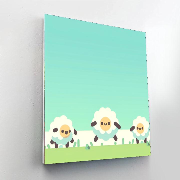 Farmyard Fun With Sheep Numbered Painting Kits