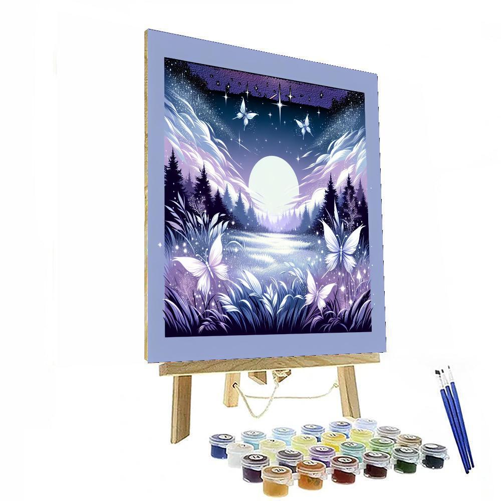 Mystical Moonlight Meadow Paint By Numbers Art