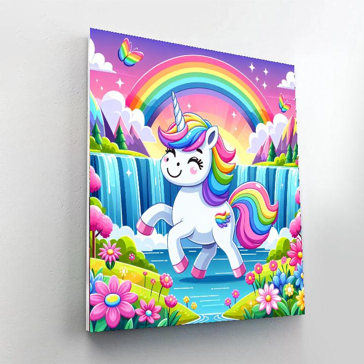 Unicorn's Rainbow Paradise DIY Paint By Numbers