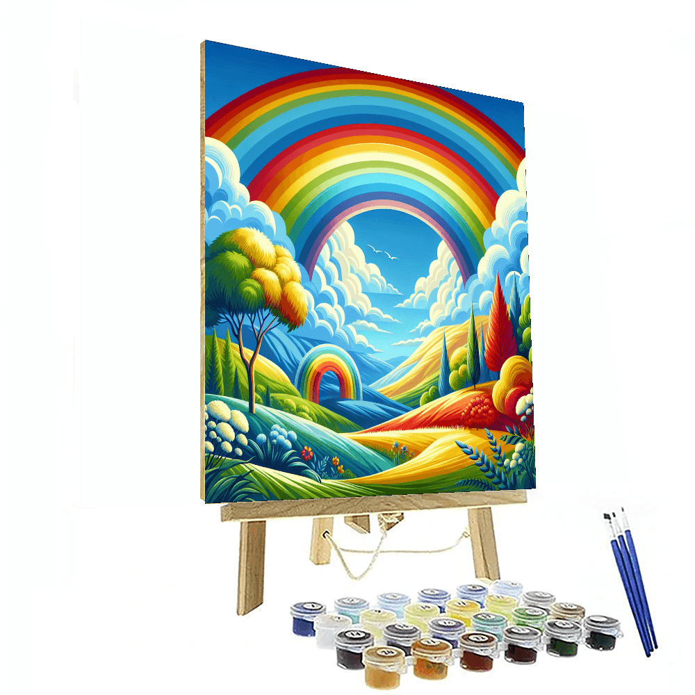 Rainbow Daydream Number Painting