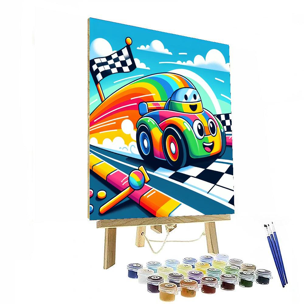 Exciting Race Car Numbered Painting Kits