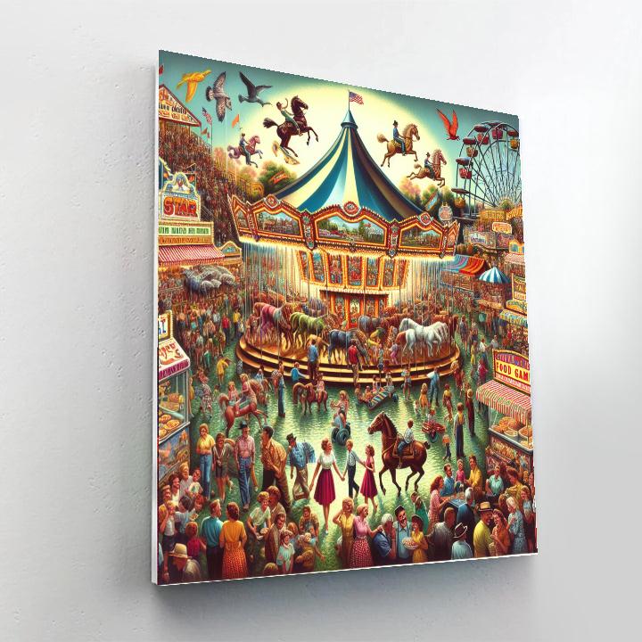 Oklahoma State Fair DIY Paint By Numbers