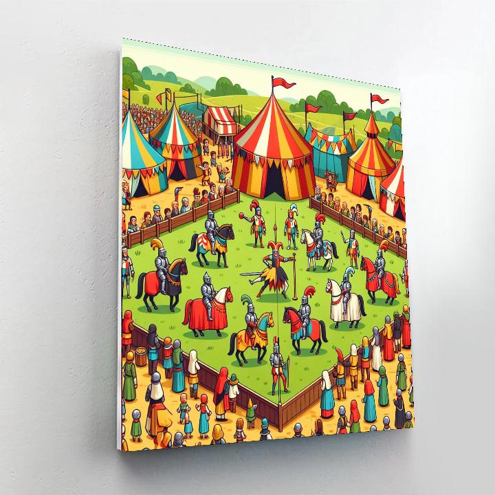 Medieval Fairground Paint By Number