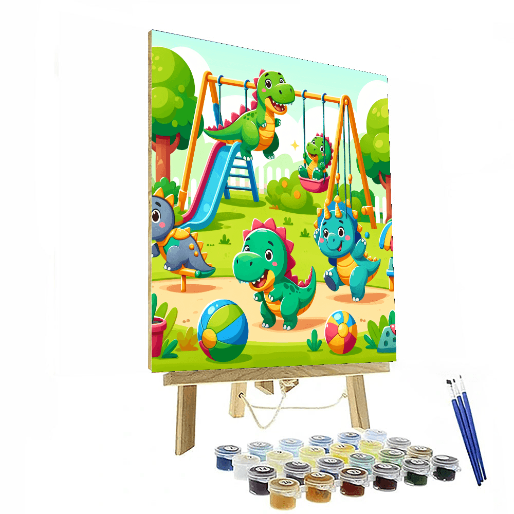 Dino Playground Fun Paint By Number