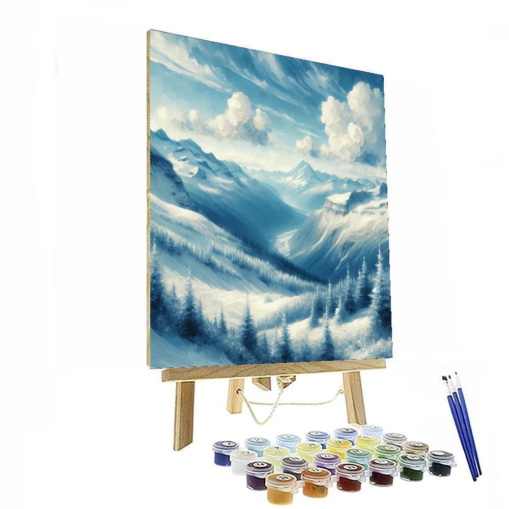 Ethereal Mountain Retreat Numbered Painting Kits