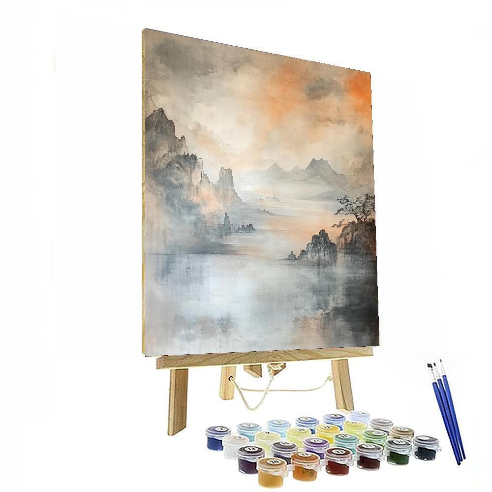 Zhao Mengfu Inspired Balance Of Elements  Paint By Color
