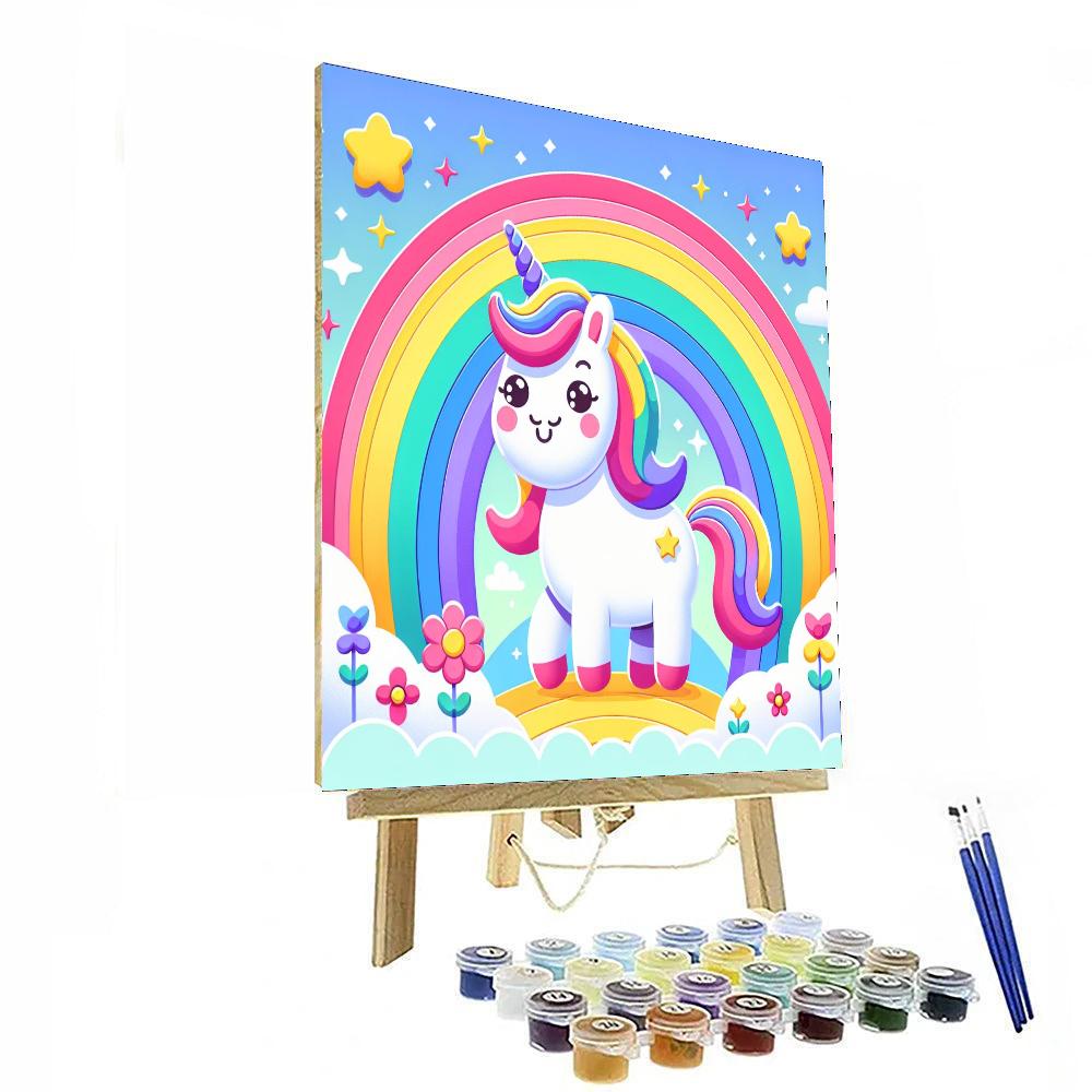 Caring Unicorn Numbered Painting Kits