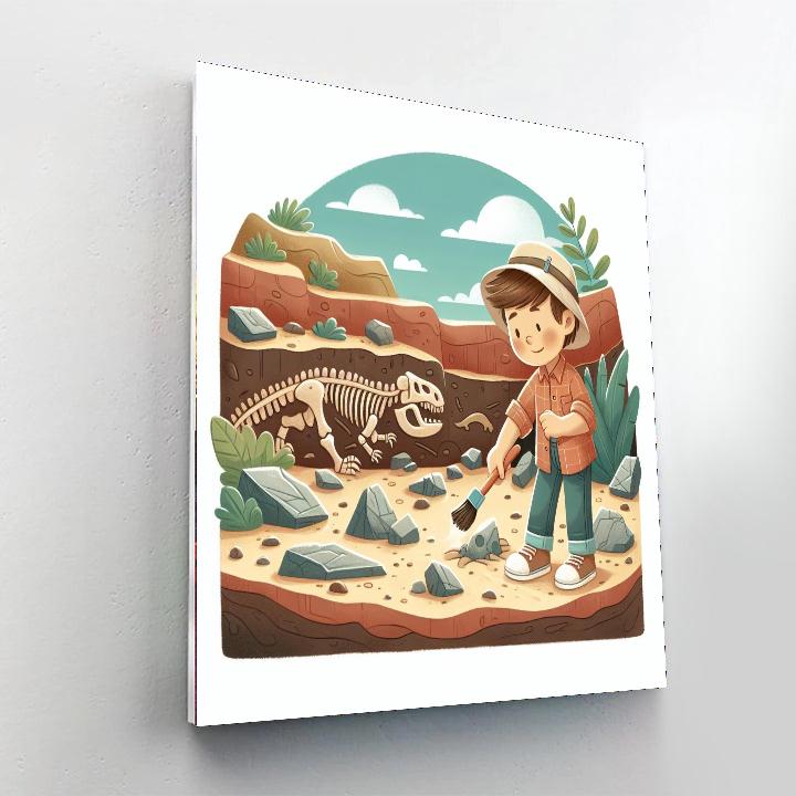 Fossil Hunter Expedition DIY Paint By Numbers