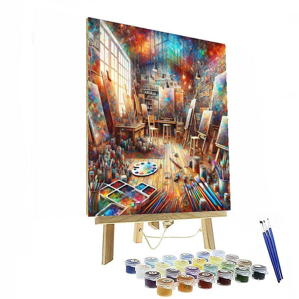 Inspired Artist Studio Painting By Numbers Kit