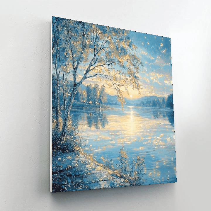 Thomas Kinkade Inspired Quiet Waters  Paint By Numbers