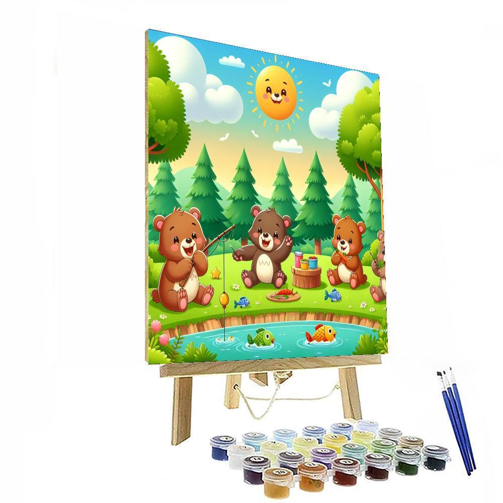 Cuddly Bear Adventures Paint By Color
