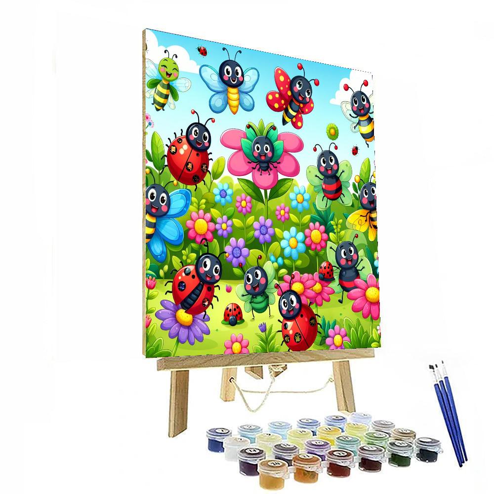 Friendly Garden Bugs Numbered Painting Kits