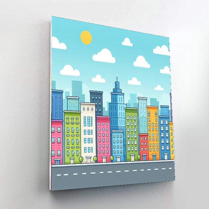 Cityscape Builders Painting By Numbers Kit