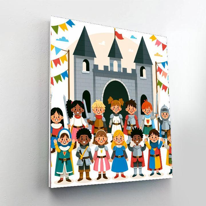 Knight's Courage Quest Numbered Painting Kits